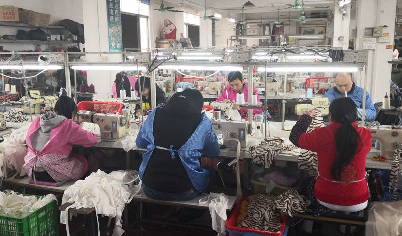 Guangzhou Beianji Clothing Co., Ltd. निर्माता उत्पादन लाइन