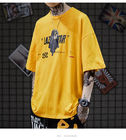 Skateboard High Street Men Streetwear T Shirts Personality Print 3XL Polyester
